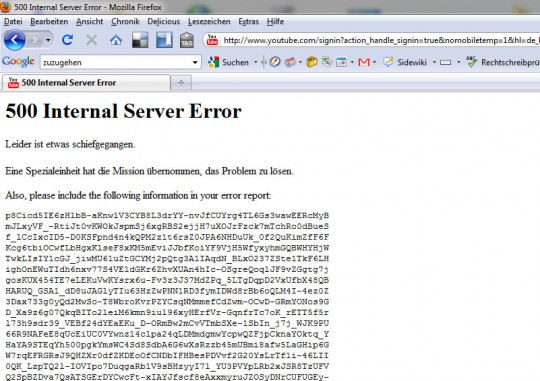 youtube-fehler500