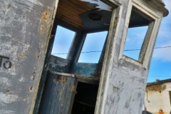 Khuzhir Hafen altes Schiff