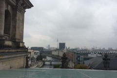 Bundestag / Reichstag Blick von der Dachterasse Richtung Alexanderplatz und Spree