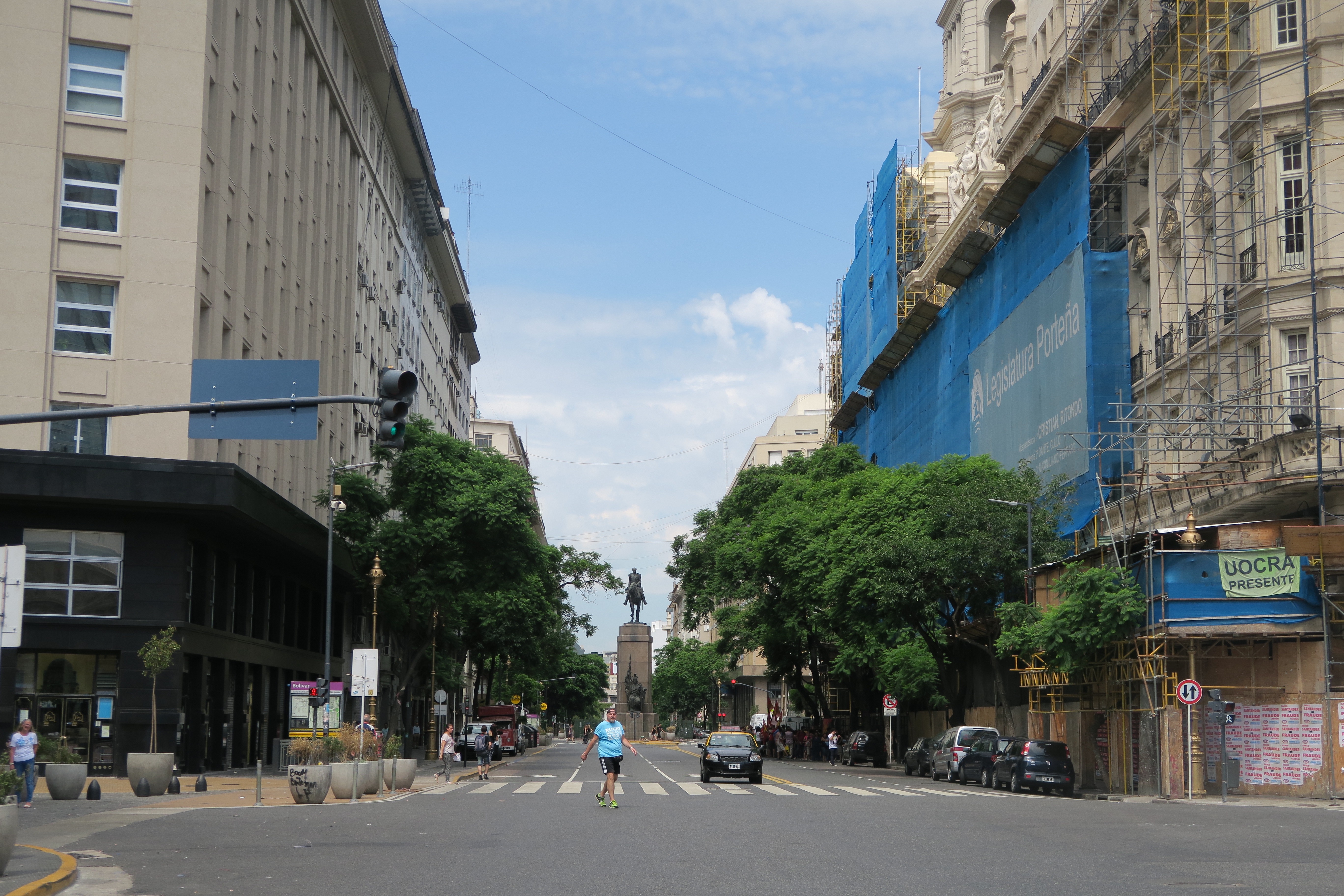 Blick zum Monumento a Julio Argentino Roca