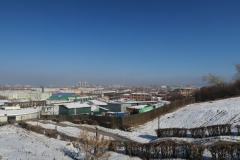 Blick über eine Teil von Irkutsk