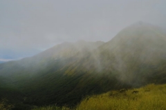 Blick vom Forst Burn Shelter - Regenschauer