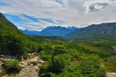 Blick von der Laguna ins Tal nach Norden