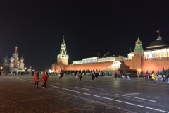 Roter Platz bei Nacht - Blick zur Basilius Kathedrale