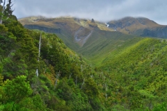Abstieg - Blick vom Summit Track Richtung Gipfel