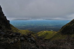 Blick auf die Tahurangi Lodge