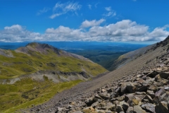 Robert Ridge Route - Blick auf die Speargrass Creek Route