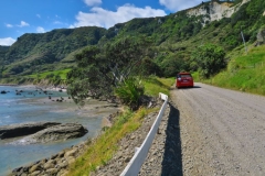 Te Araroa - Schotterstrasse zum East Cape Lighthouse