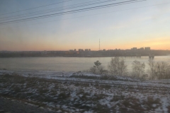 Blick Irkutsk am Morgen